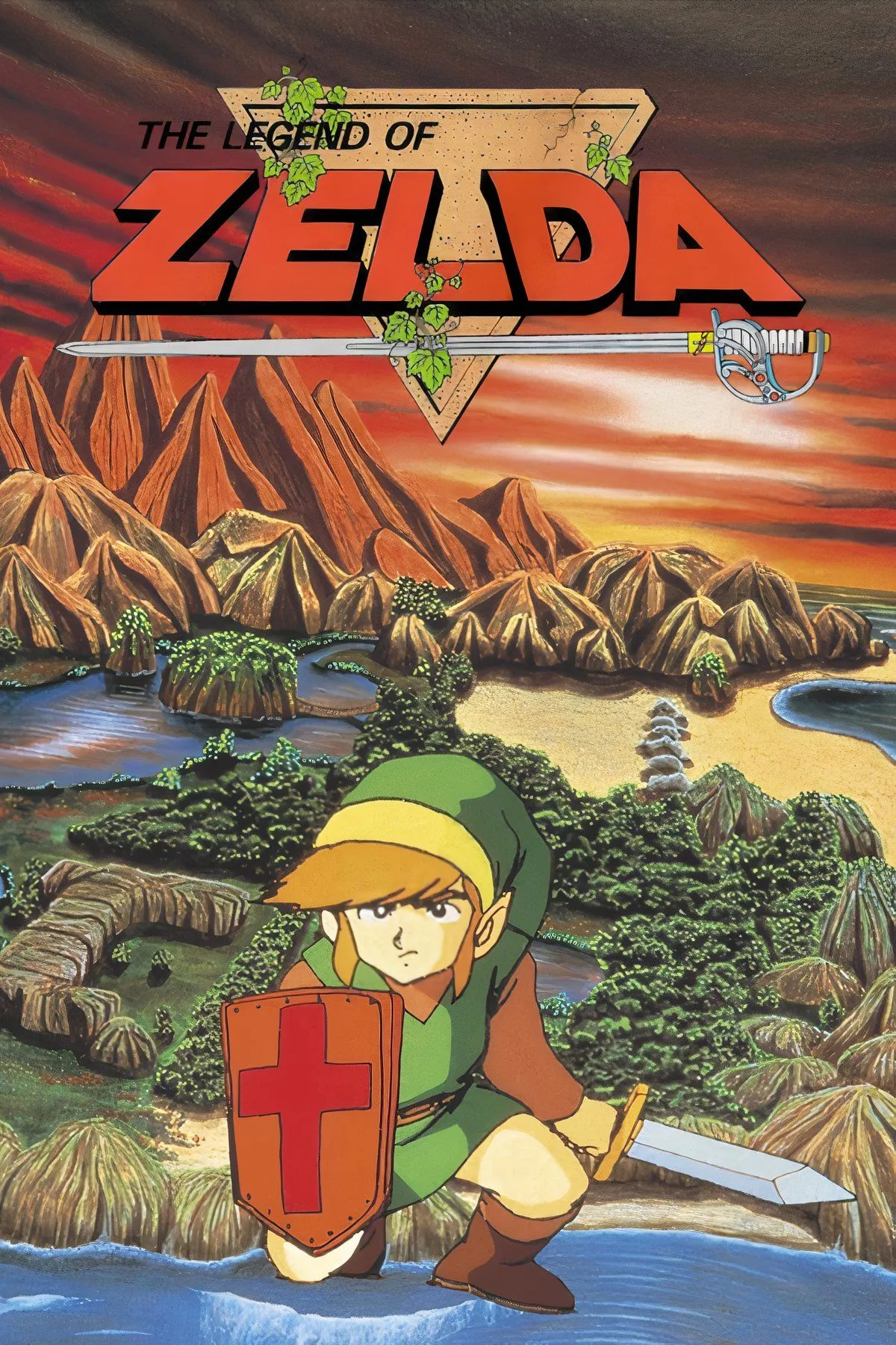 Giao diện thế giới mở đầy bí ẩn trong The Legend of Zelda (NES)