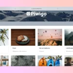 Giao diện thư viện ảnh của Piwigo với các album được tổ chức theo chủ đề, minh họa khả năng quản lý ảnh chuyên nghiệp.