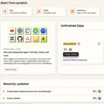 Giao diện trang chủ Zapier giúp tự động hóa quy trình