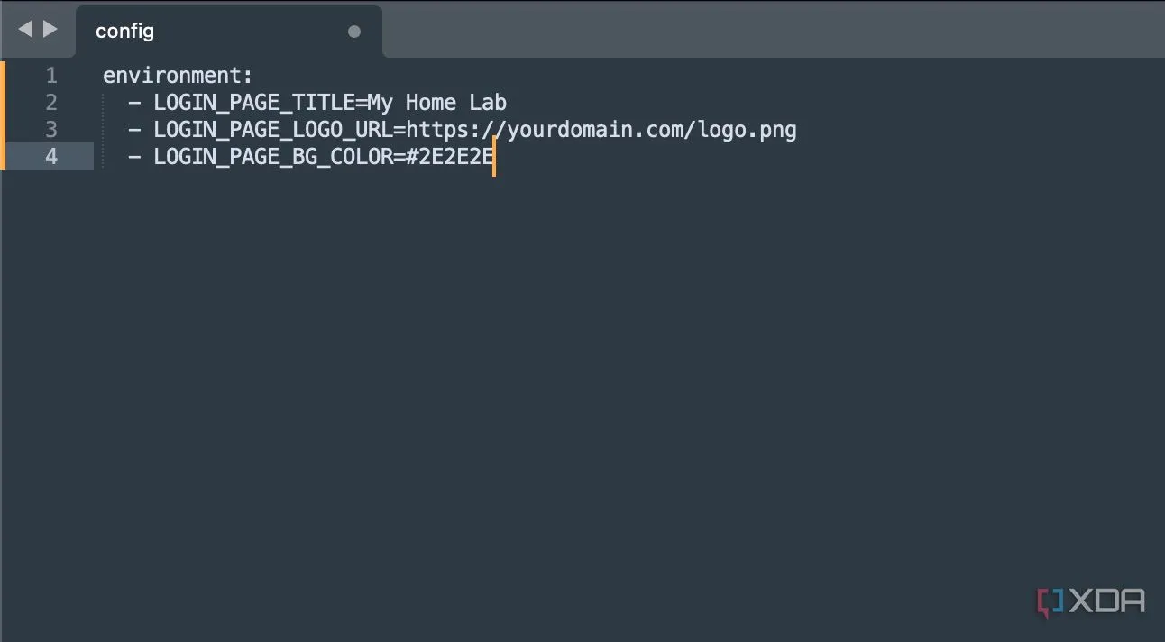 Giao diện tùy chỉnh của Tinyauth, cho phép thay đổi logo, tiêu đề và màu nền dễ dàng
