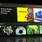 Giao diện ứng dụng Nvidia, nơi người dùng thường quản lý các bản cập nhật driver.