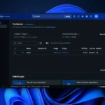 Giao diện ứng dụng Wallos đang chạy dưới dạng container Docker trên Docker Desktop, minh họa khả năng tự host dễ dàng các ứng dụng cơ bản.