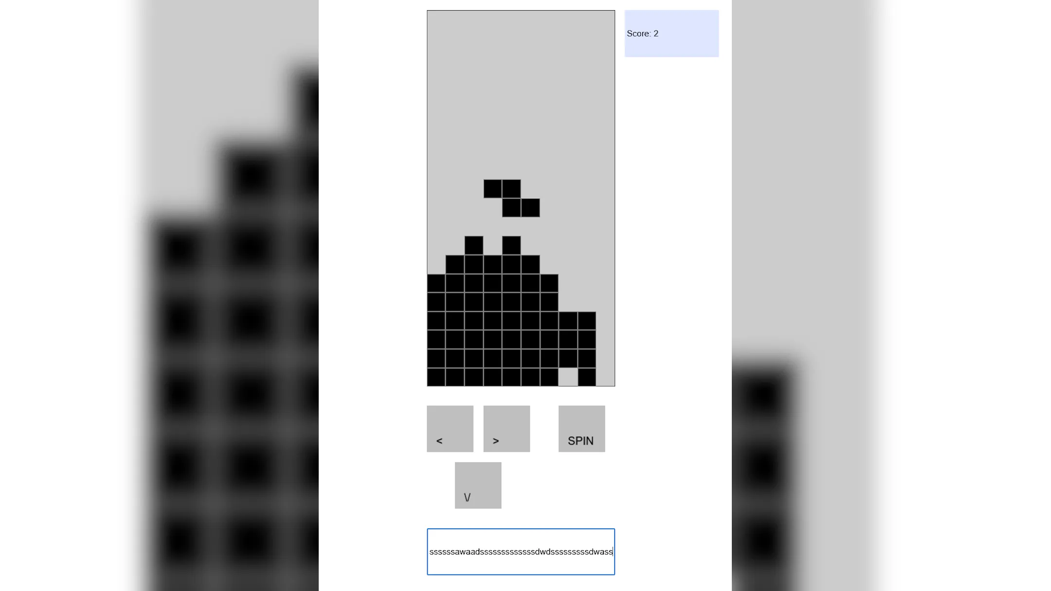 Hình ảnh game Tetris đang chạy trực tiếp trên một tài liệu PDF trong trình duyệt web