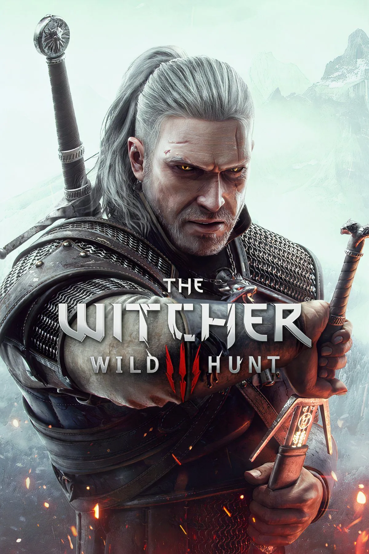 Hình ảnh Geralt of Rivia cưỡi ngựa trong thế giới rộng lớn của The Witcher 3: Wild Hunt với cảnh quan tuyệt đẹp