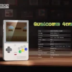 Hình ảnh mặt dưới và thông số kỹ thuật của máy chơi game cầm tay Retroid Pocket Classic