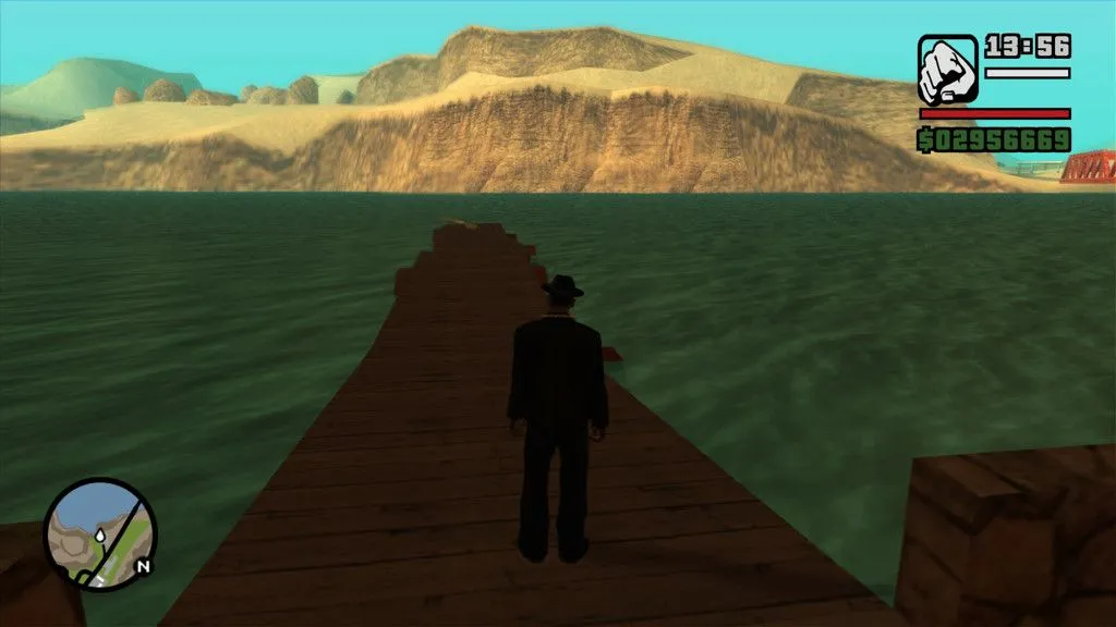 Hình ảnh máy bay Skimmer biến mất, gây lỗi trong GTA San Andreas trên Windows 11 24H2