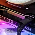 Hình ảnh minh họa một card đồ họa thuộc dòng NVIDIA RTX 50 series, bao gồm RTX 5050, 5060, 5060 Ti được cập nhật hỗ trợ trên CPU-Z.