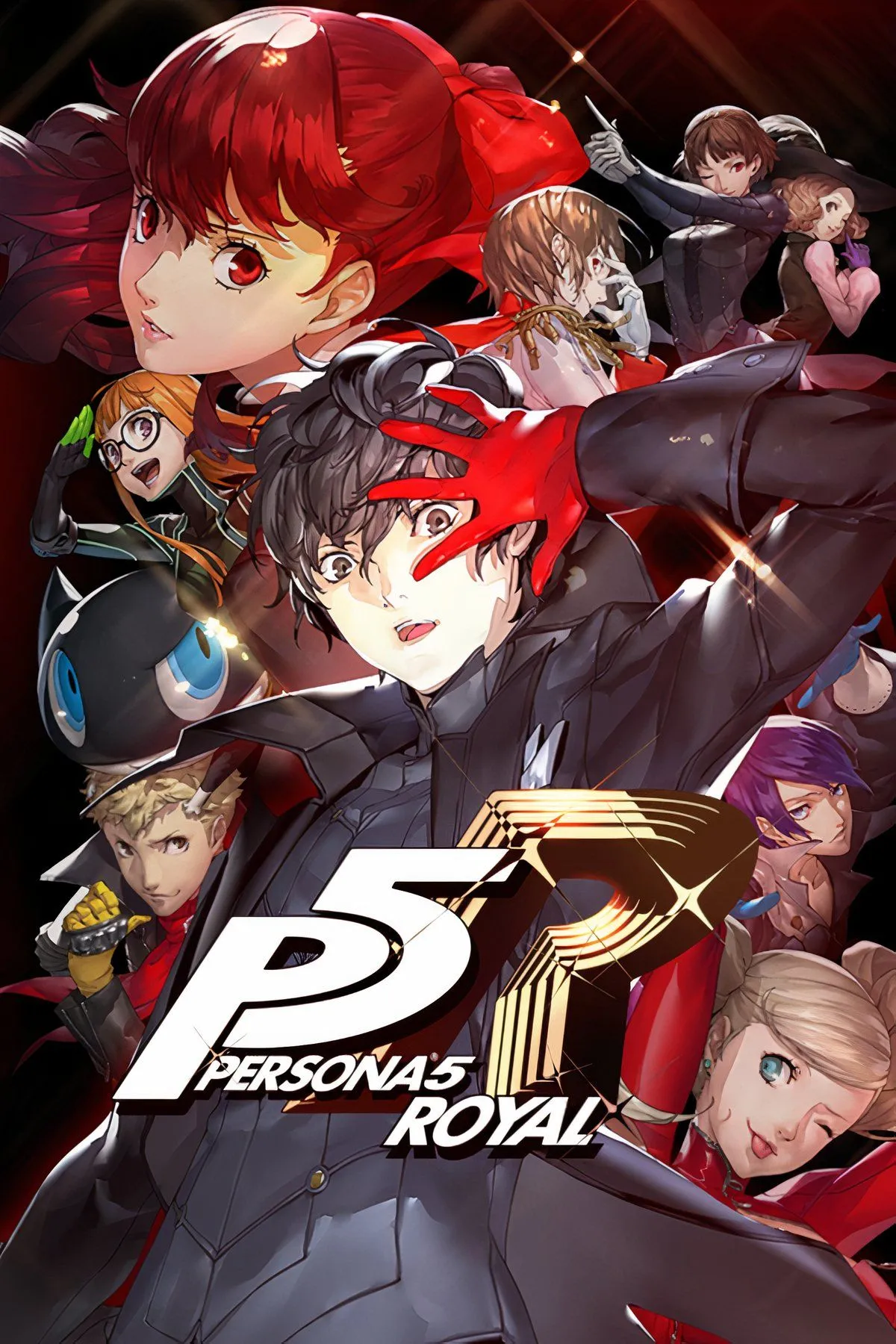 Hình ảnh nghệ thuật trong game Persona 5 Royal với phong cách anime độc đáo và nhân vật chính Joker