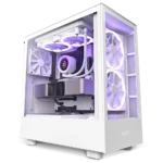 Hình ảnh vỏ case NZXT H5 Elite màu đen với thiết kế hiện đại và sang trọng