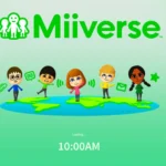 Hình ảnh ý tưởng về Miiverse trên Nintendo Switch 2, minh họa giao diện xã hội và các Mii tương tác