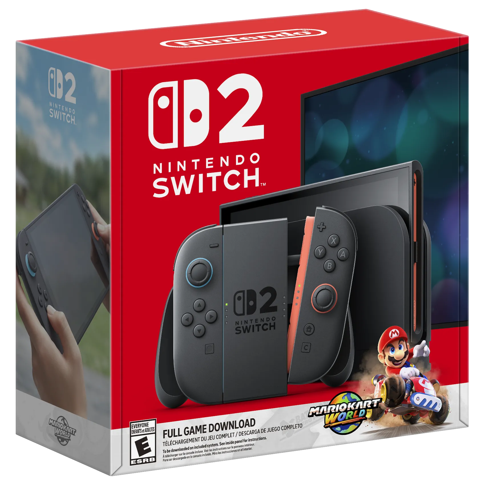 Hộp máy Nintendo Switch 2 phiên bản Mario Kart World bundle