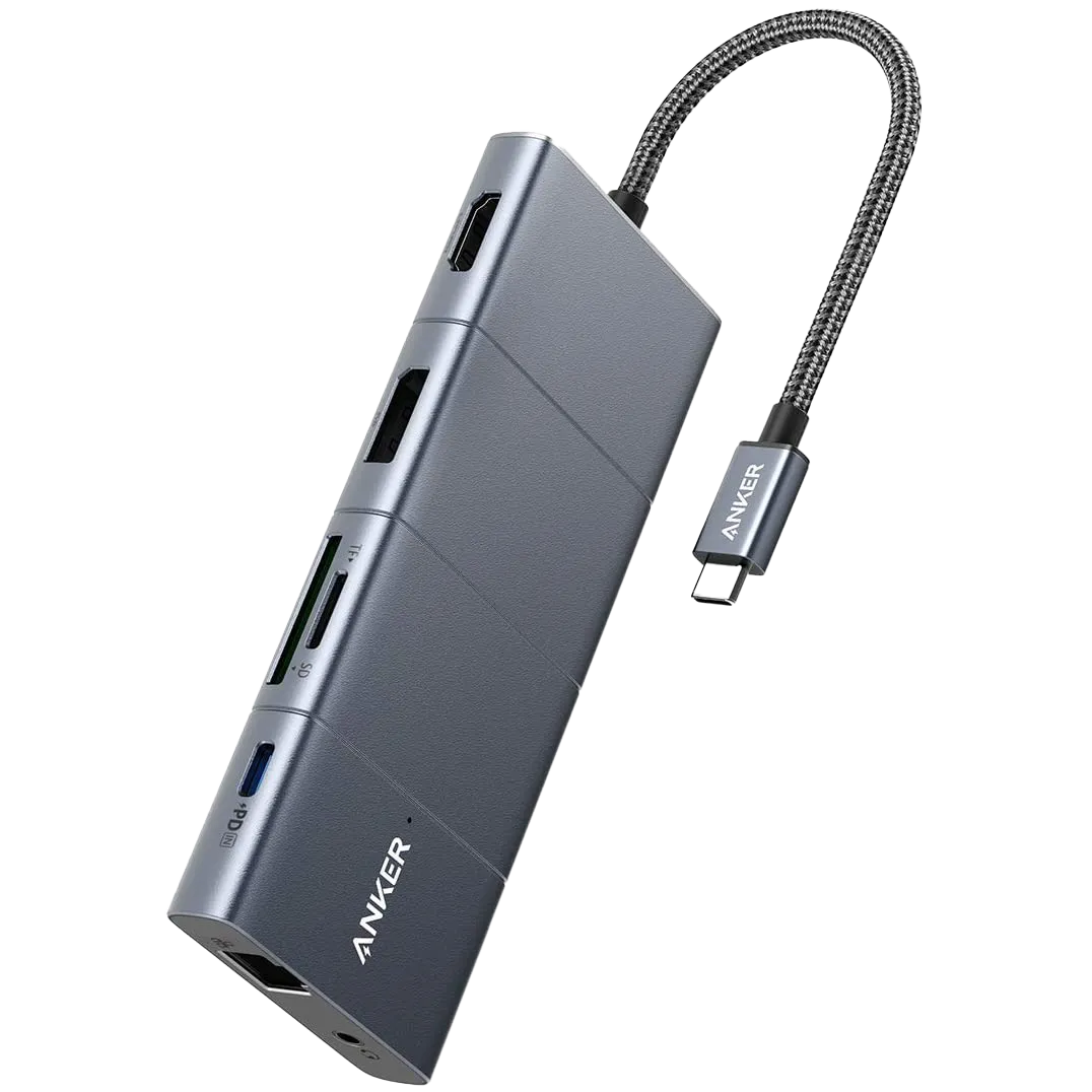 Hub USB-C Anker 563 11-in-1 với thiết kế nhỏ gọn và đa dạng cổng kết nối