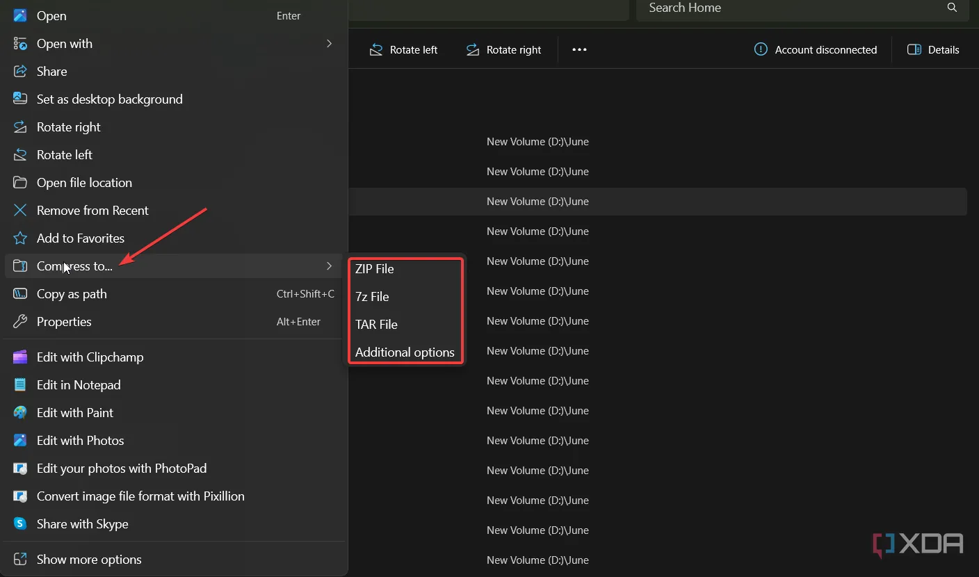 Hướng dẫn nén tệp tin và thư mục trong File Explorer trên Windows
