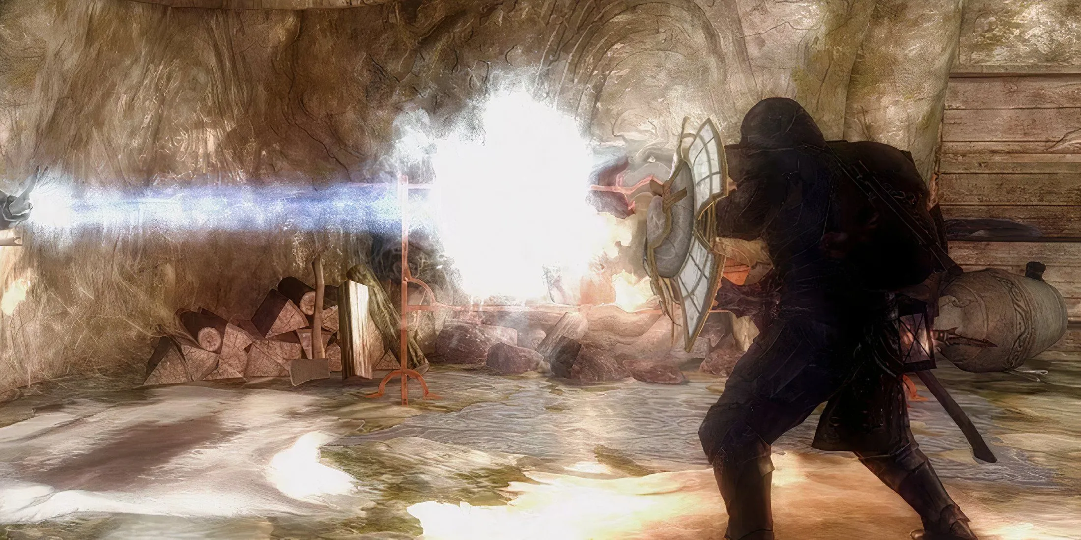 Khiên Spellbreaker đỡ đòn phép thuật trong Skyrim