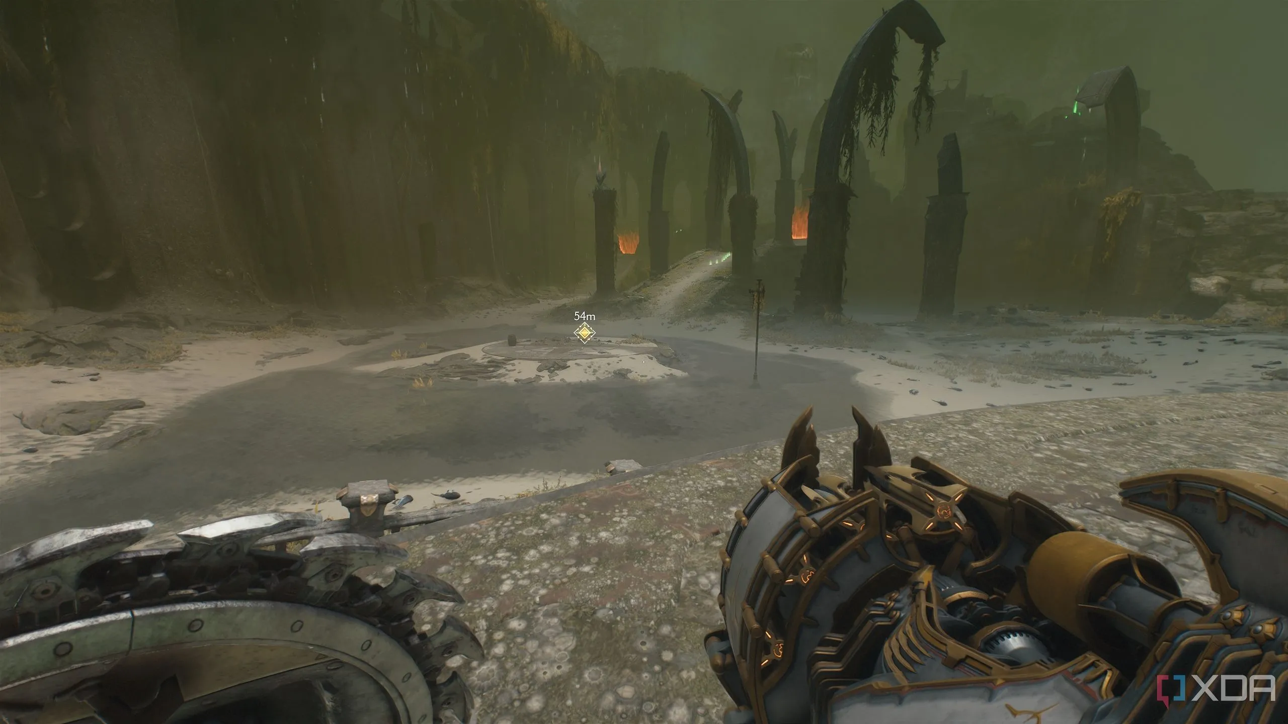 Khu vực chứa Rune Khiên Heaven Splitter trong Chương 14 Doom The Dark Ages.