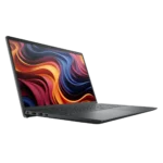 Laptop Dell 15 với màn hình mở, tổng quan thiết kế hiện đại và logo Dell