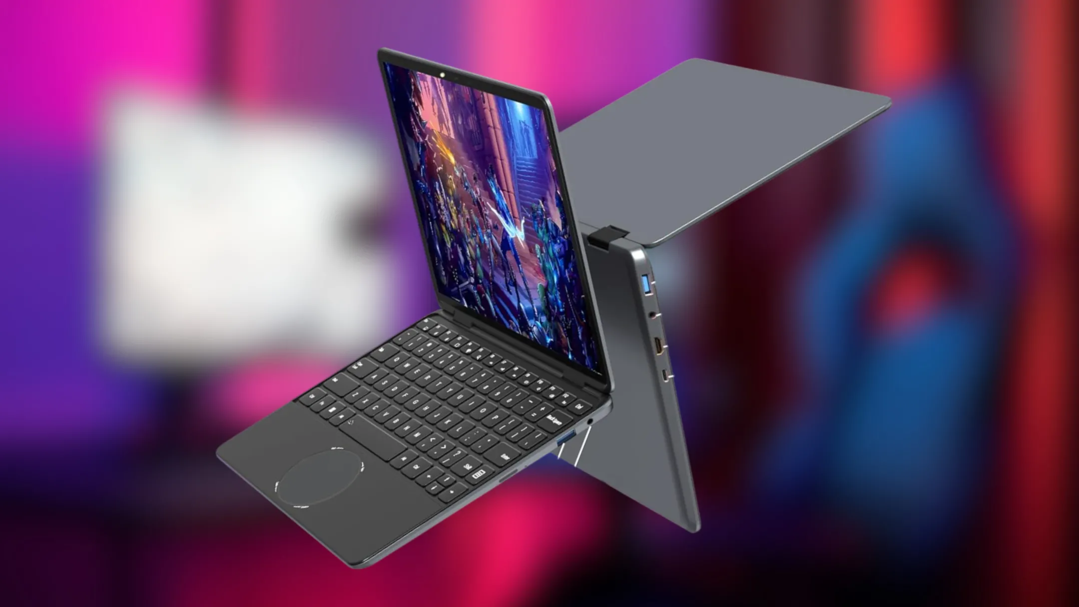 Laptop Svikou 11 inch ở chế độ 2-trong-1, biến hình thành máy tính bảng tiện lợi