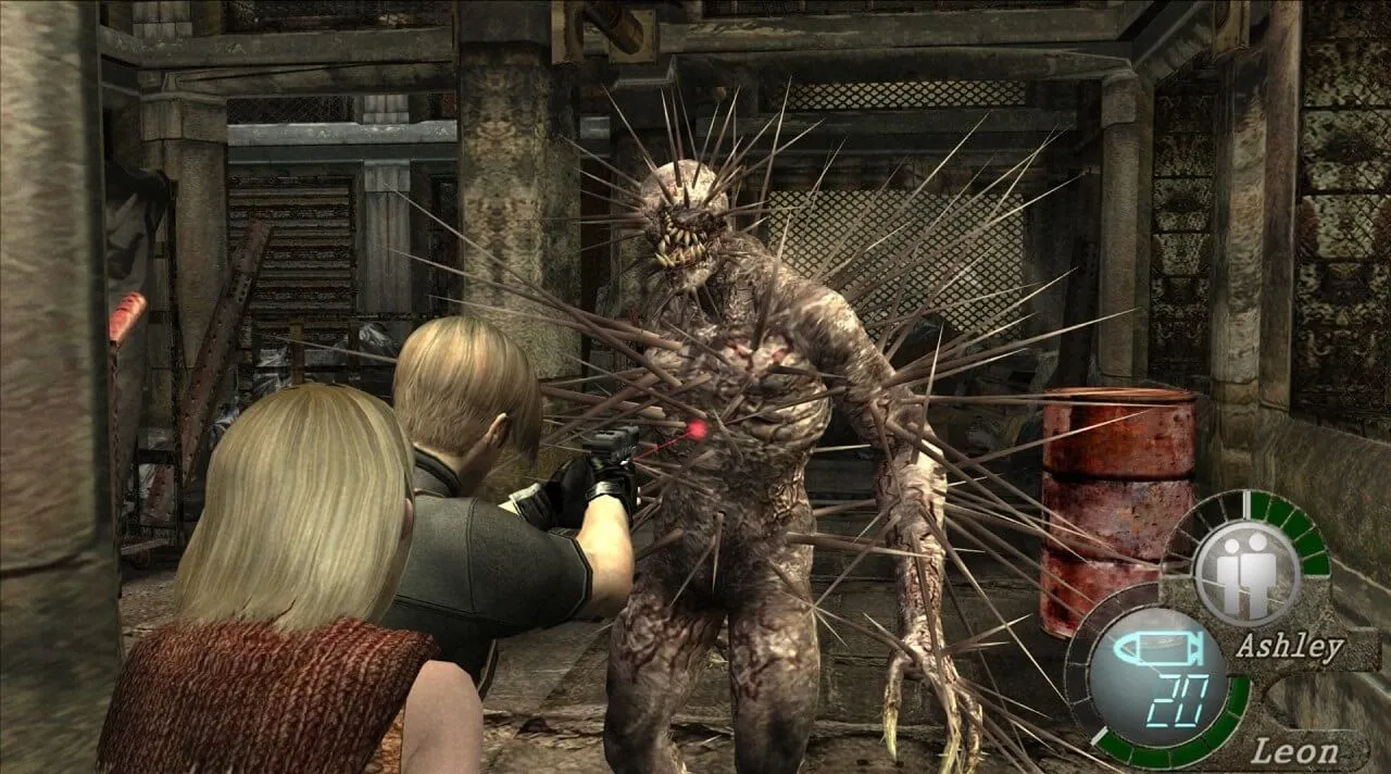 Leon và Ashley trong Resident Evil 4