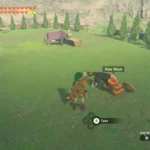 Link cho chó ăn tại một chuồng ngựa ở The Legend of Zelda: Tears of the Kingdom