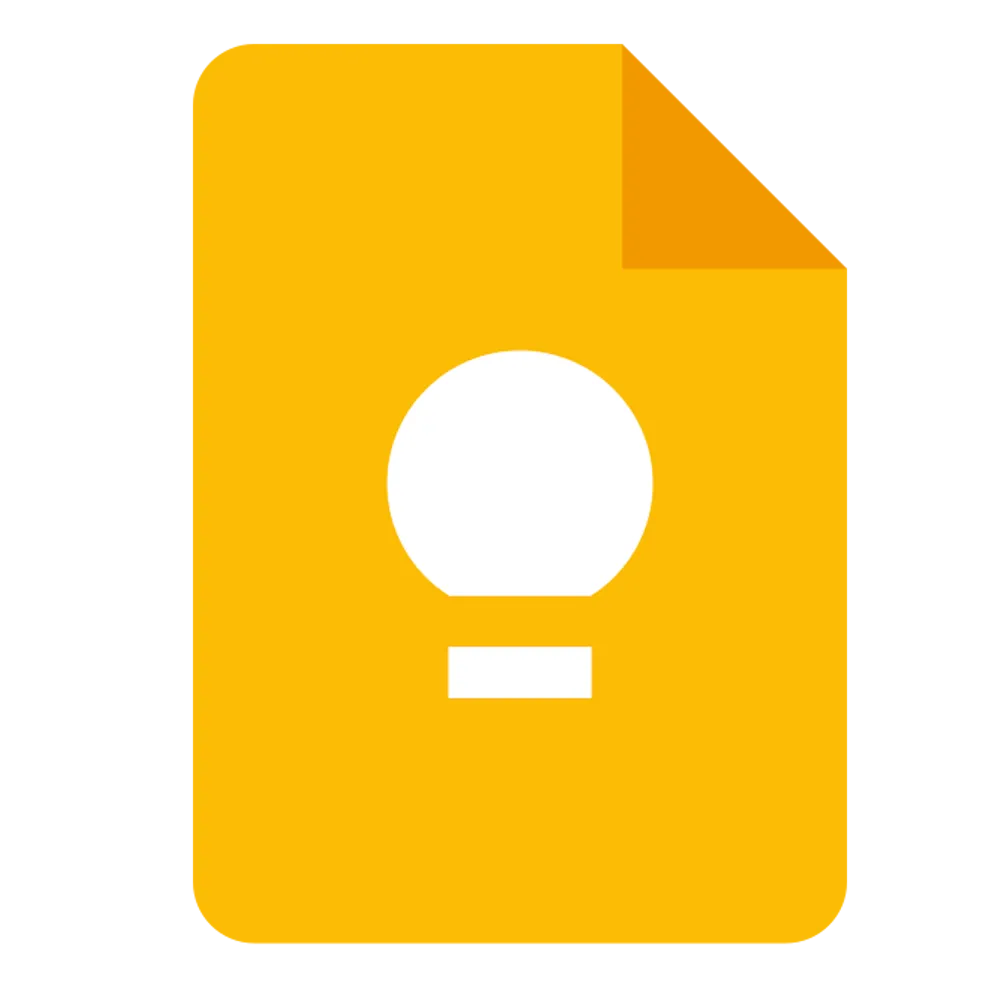 Logo của Google Keep, ứng dụng ghi chú đơn giản và đồng bộ cho Android và Mac