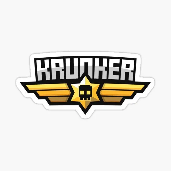 Logo game Krunker với phong cách đồ họa pixel art