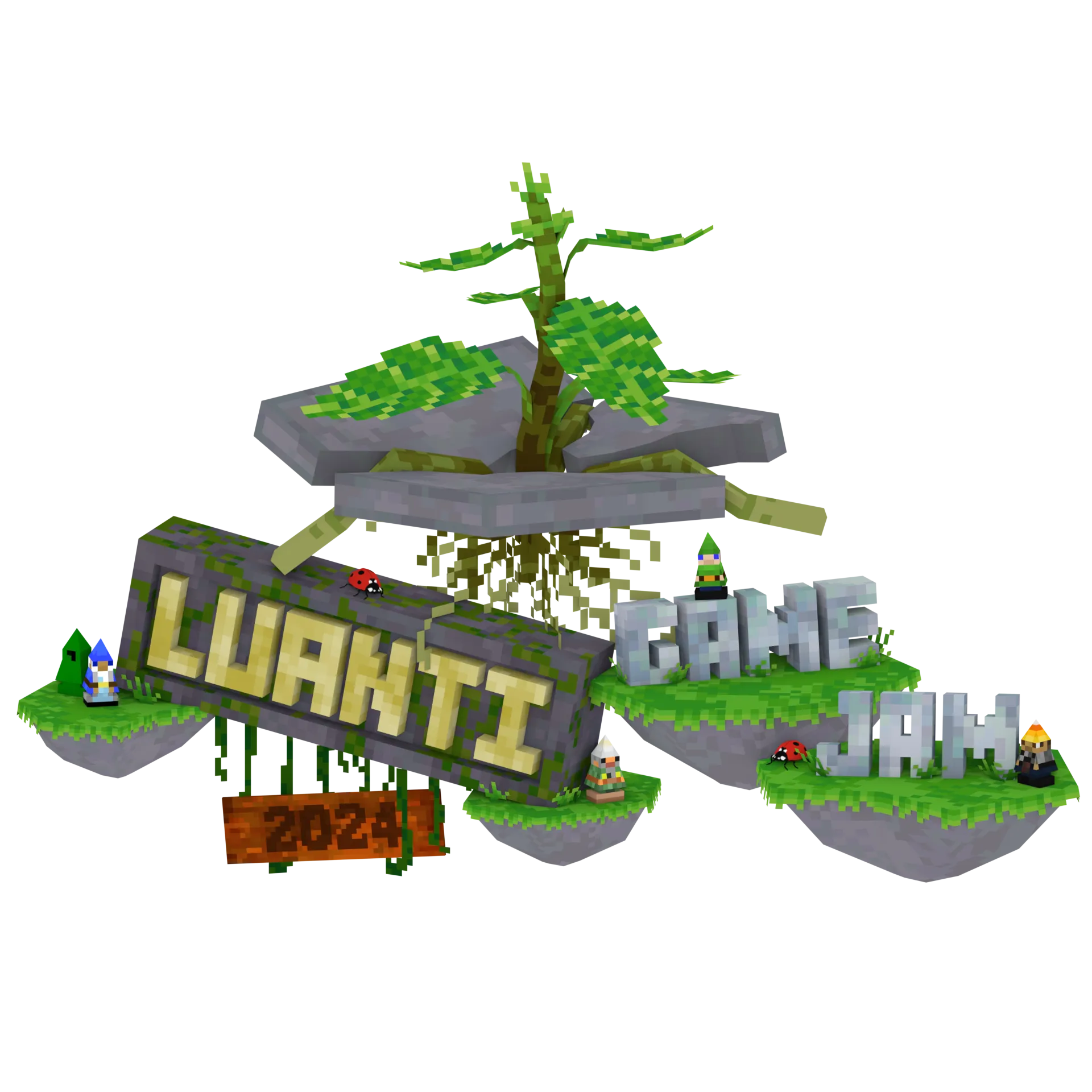 Logo Luanti (Minetest cũ), game sandbox mã nguồn mở tương tự Minecraft