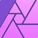 Logo phần mềm Affinity Photo, biểu tượng chỉnh sửa ảnh chuyên nghiệp
