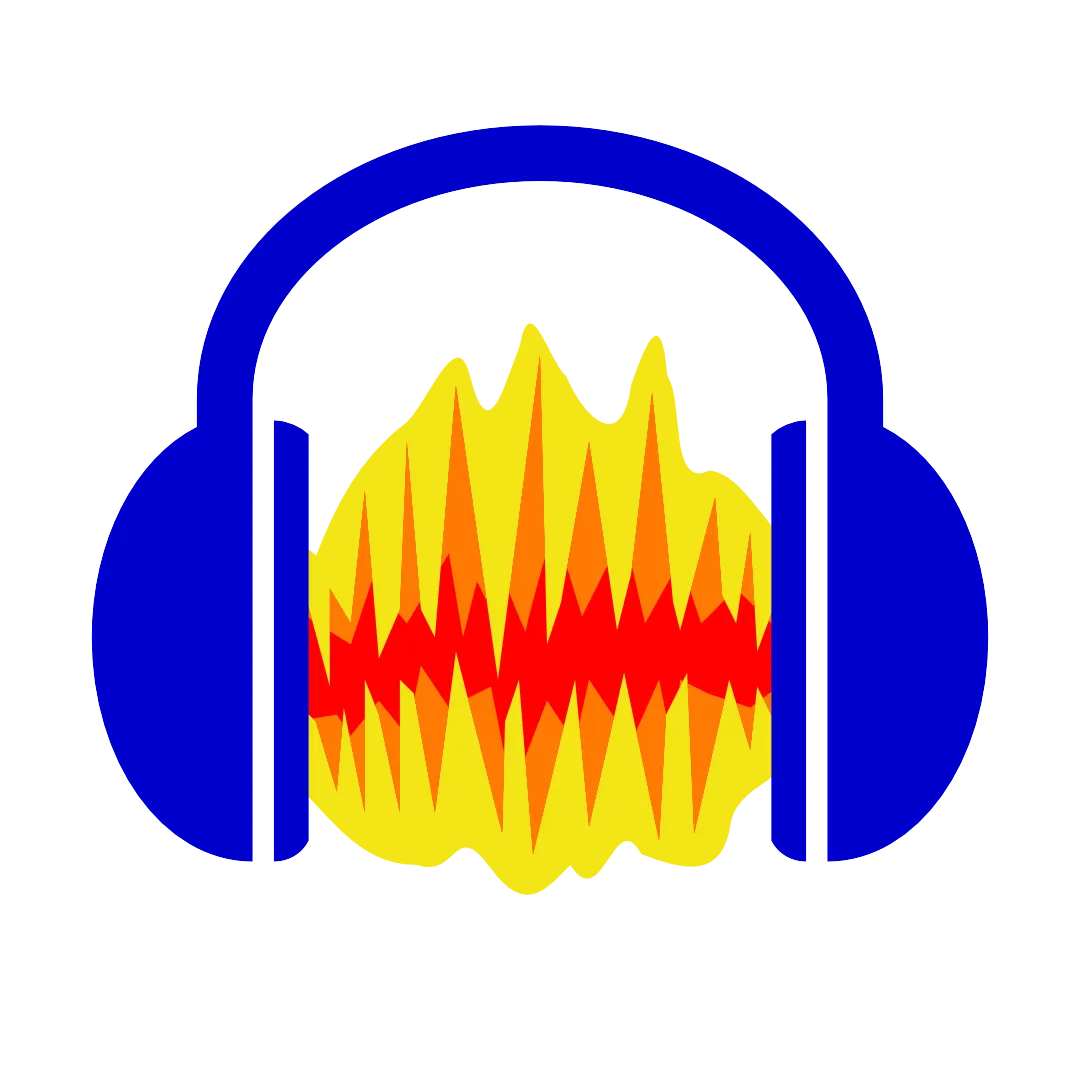 Logo phần mềm chỉnh sửa âm thanh Audacity màu cam
