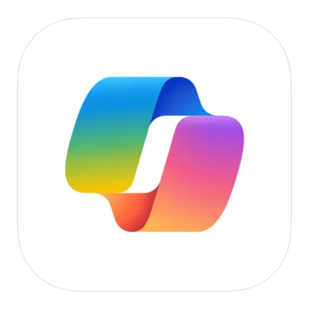 Logo ứng dụng Microsoft Copilot, trợ lý AI tích hợp trong hệ sinh thái Microsoft.