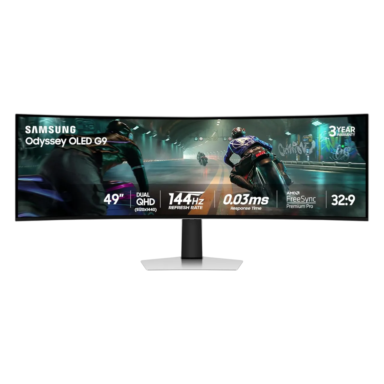 Màn hình chơi game cong Samsung 49 inch Odyssey OLED G9 (G91SD) hiển thị hình ảnh sống động