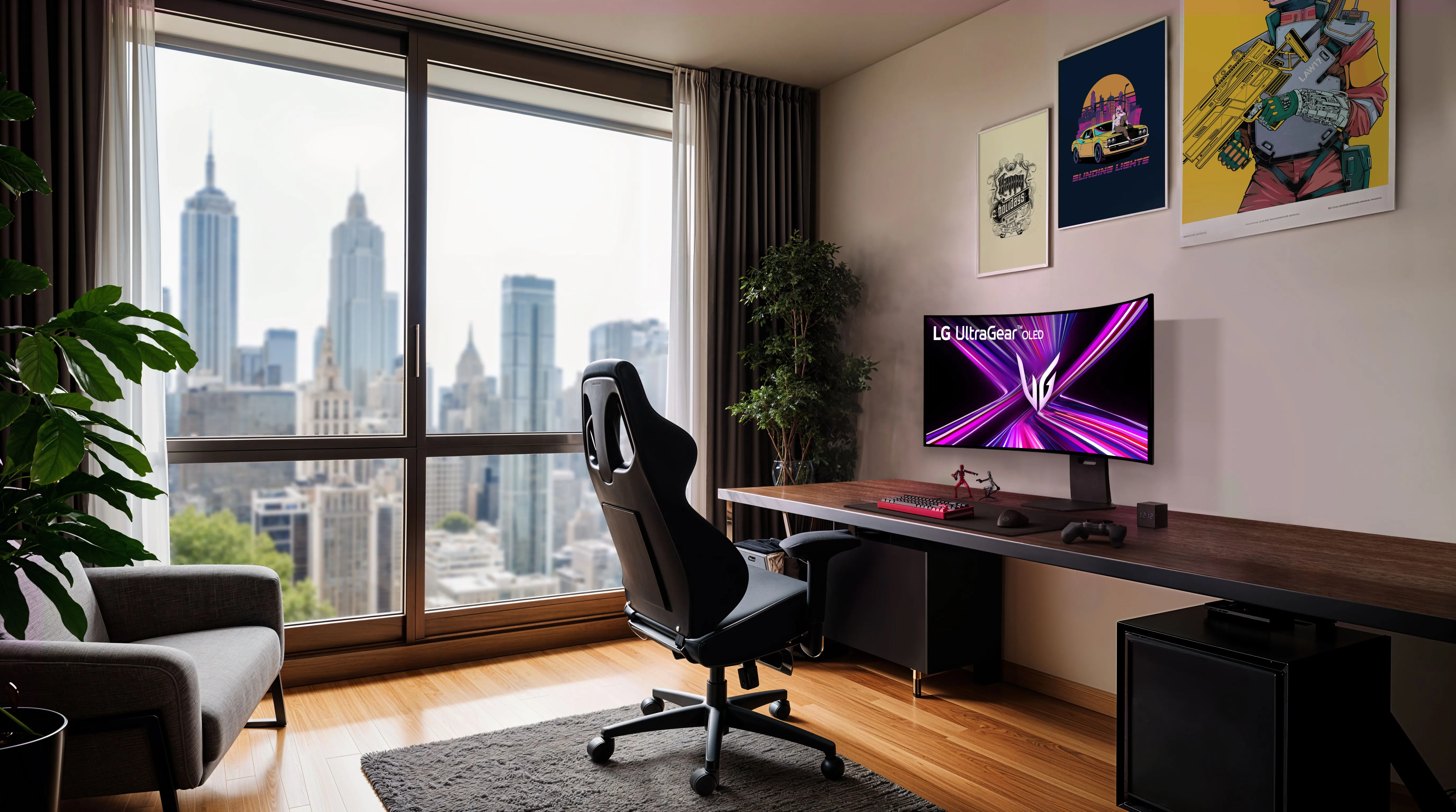 Màn hình chơi game LG 45 UltraGear OLED 5K2K cong 800R mang lại trải nghiệm nhập vai đỉnh cao.