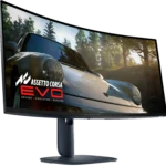 Màn hình gaming Alienware AW3425DW QD-OLED 34 inch với thiết kế màu đen hiện đại