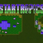 Màn hình tiêu đề game StarTropics trên hệ máy NES cổ điển
