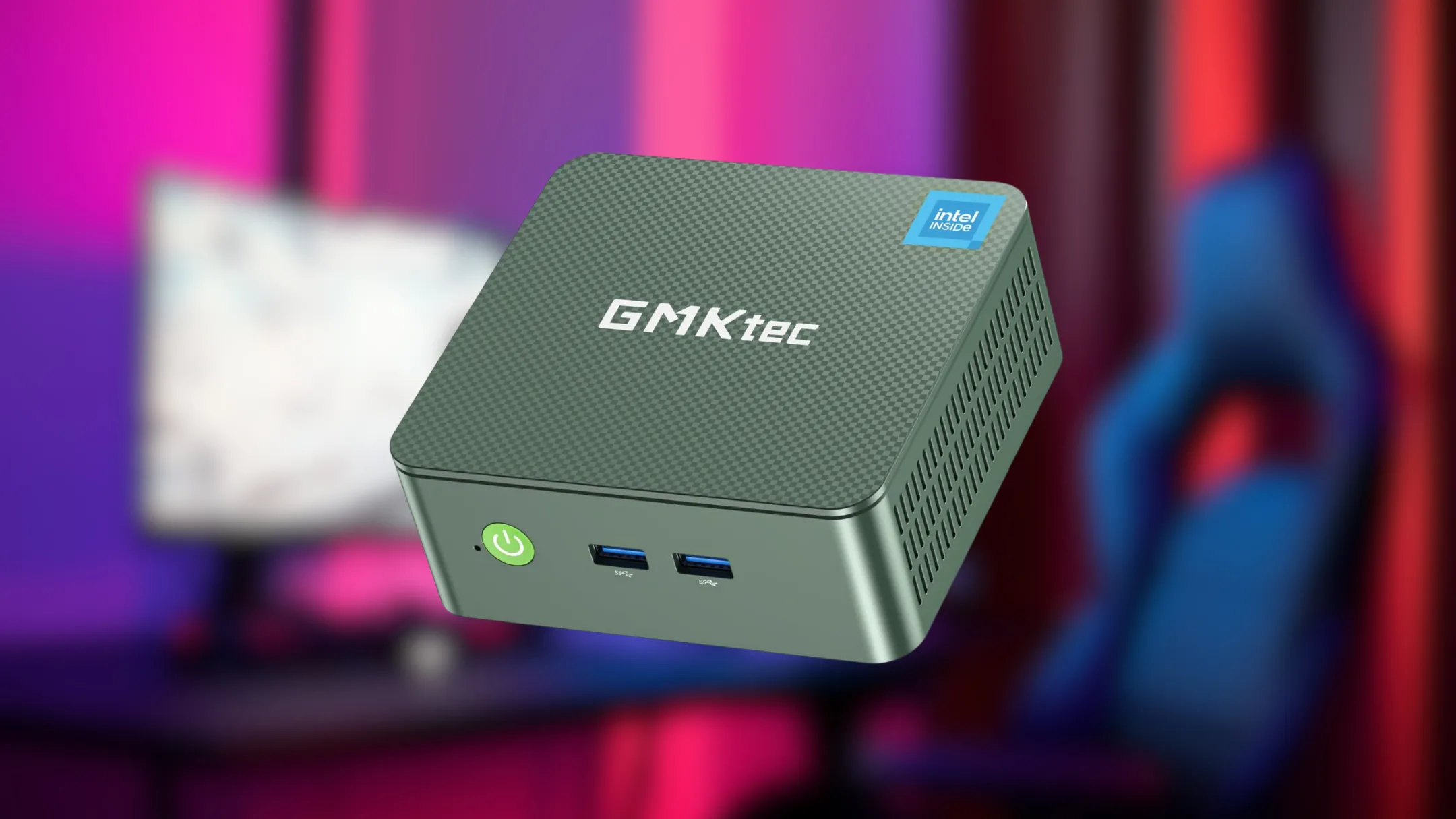 Mặt sau của GMKtec Mini PC với các cổng kết nối đa dạng
