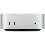 Máy tính Apple Mac Mini M4 (2024) nhìn từ phía sau, thể hiện các cổng kết nối