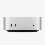 Máy tính Apple Mac Mini M4 nhỏ gọn trên bàn làm việc, minh họa thiết kế tối ưu không gian