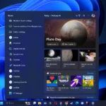 Menu tìm kiếm Windows 11 với nút Copilot