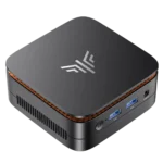 Mini PC KAMRUI với thiết kế nhỏ gọn và tông màu đen hiện đại.