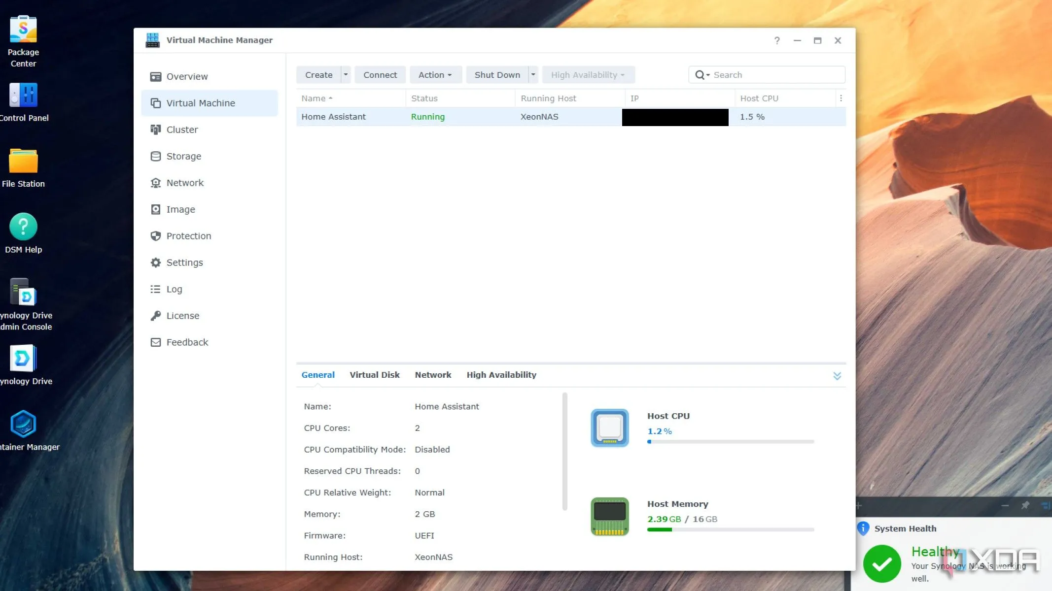 Mô phỏng máy ảo Home Assistant OS trên Synology DSM 7 để cài đặt trợ lý AI cục bộ