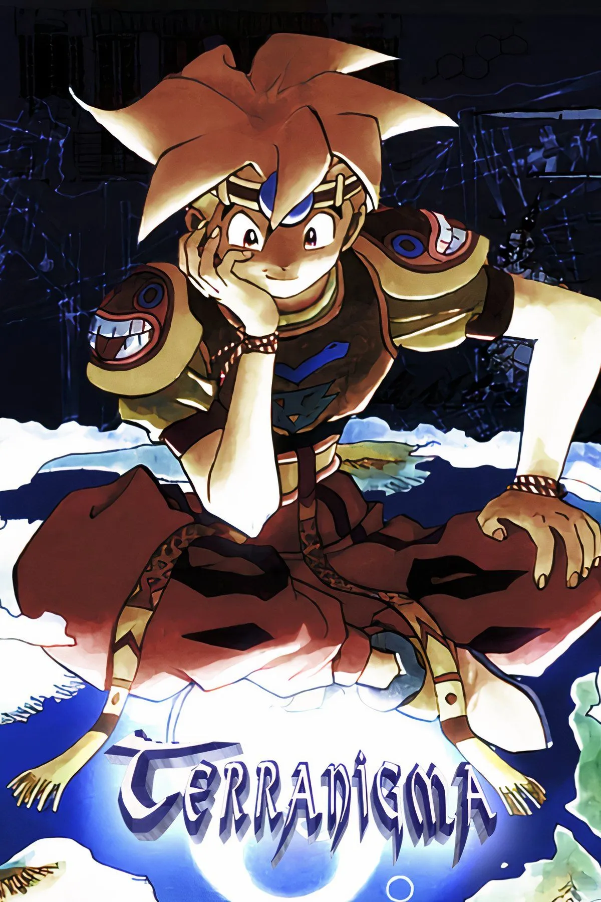 Một cảnh trong Terranigma, thể hiện đồ họa pixel chi tiết và không khí game