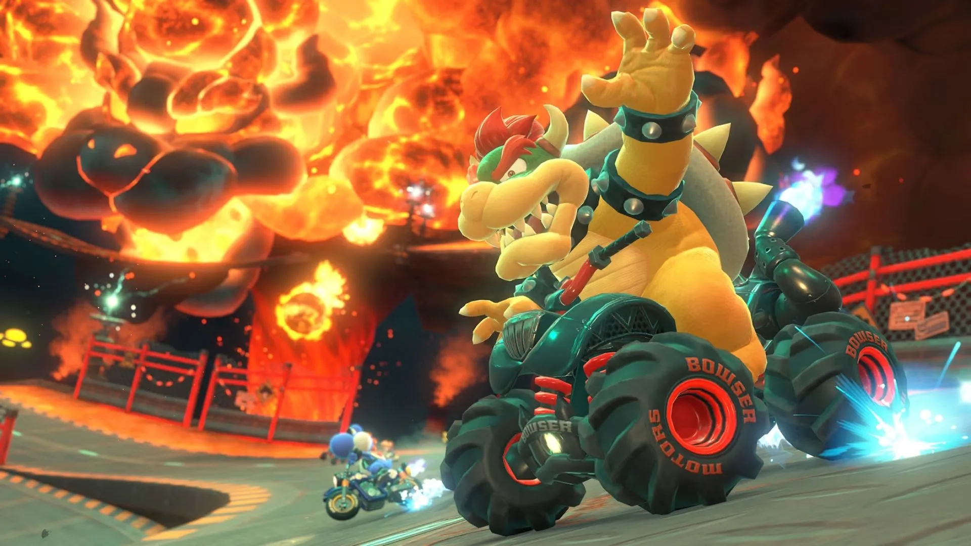 Một đường đua sáng tạo với cơ chế lái tường trong Mario Kart World.
