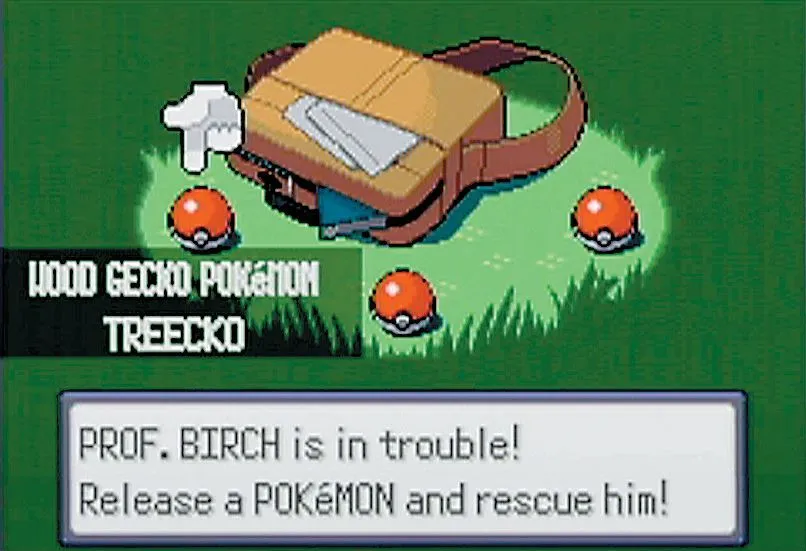 Một huấn luyện viên Pokemon trong bản mod R.O.W.E. trên nền game Emerald