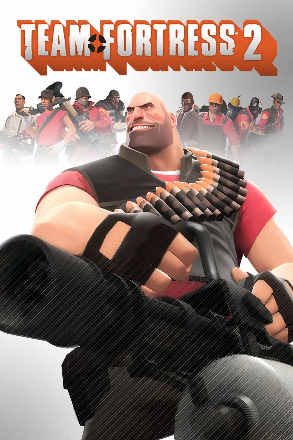 Một nhóm nhân vật Team Fortress 2 chuẩn bị bước vào trận đấu sôi động