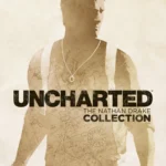 Nathan Drake treo trên toa tàu trật bánh trong Uncharted 2