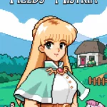 Người chơi khám phá trang trại và tương tác với dân làng trong game mô phỏng nông trại Fields of Mistria với đồ họa hoạt hình dễ thương.