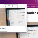 Người dùng đang thao tác ghi chú trên ứng dụng OneNote của Microsoft trên thiết bị Windows.