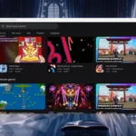 Người dùng duyệt các tựa game Android trên ứng dụng Google Play Games trên máy tính cá nhân.
