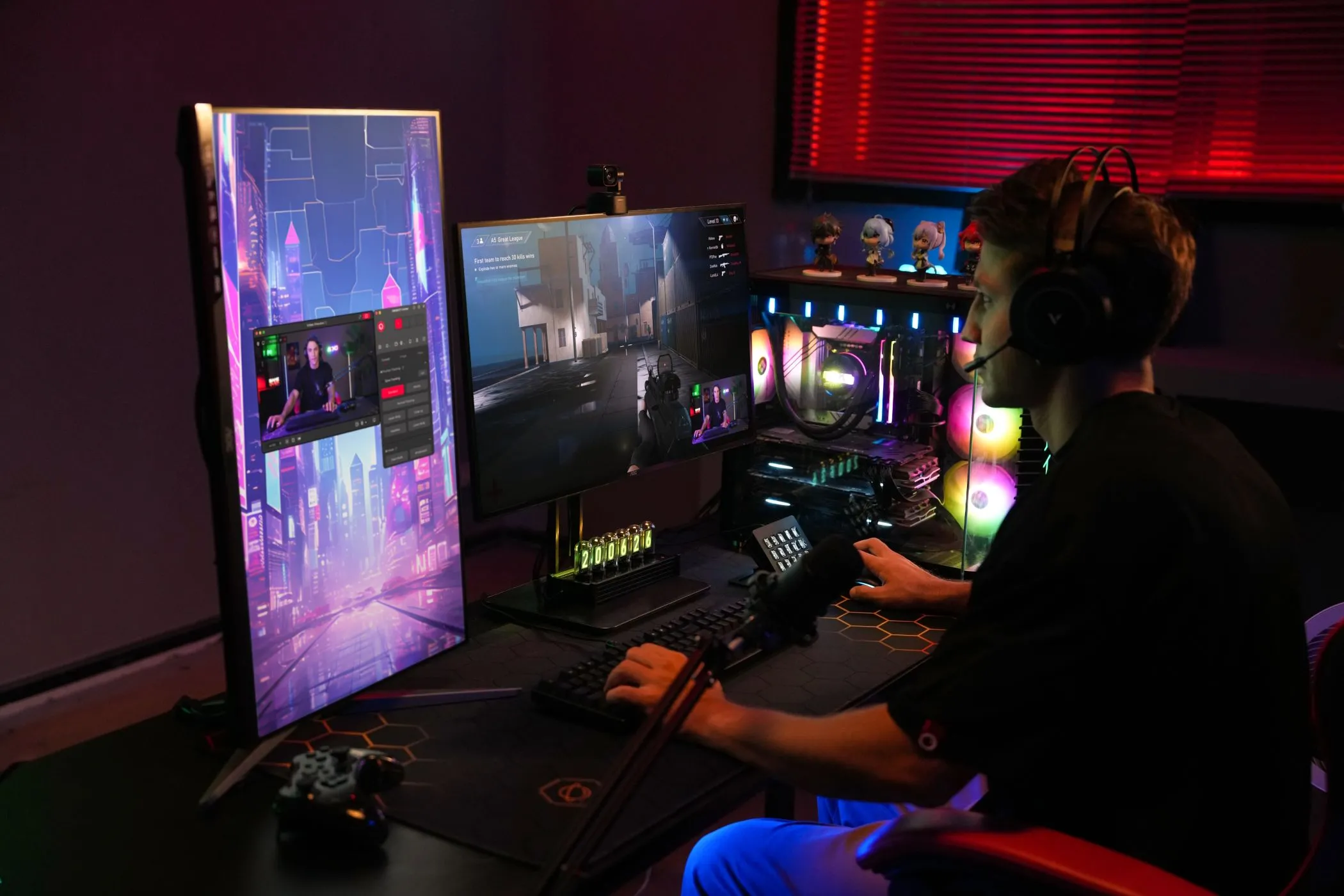 Người dùng trải nghiệm chơi game trên màn hình máy tính, minh họa sự phát triển của gaming trên Linux.