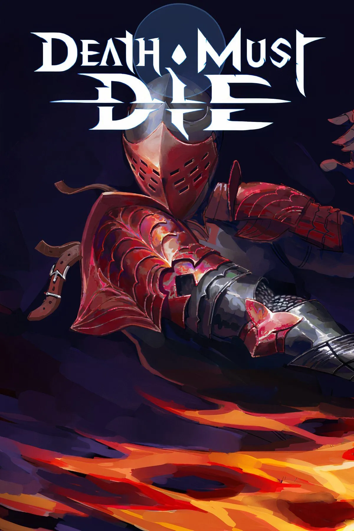 Nhân vật chiến đấu giữa làn sóng kẻ thù trong game roguelike top-down Death Must Die, thể hiện lối chơi diệt quỷ và nâng cấp sức mạnh.