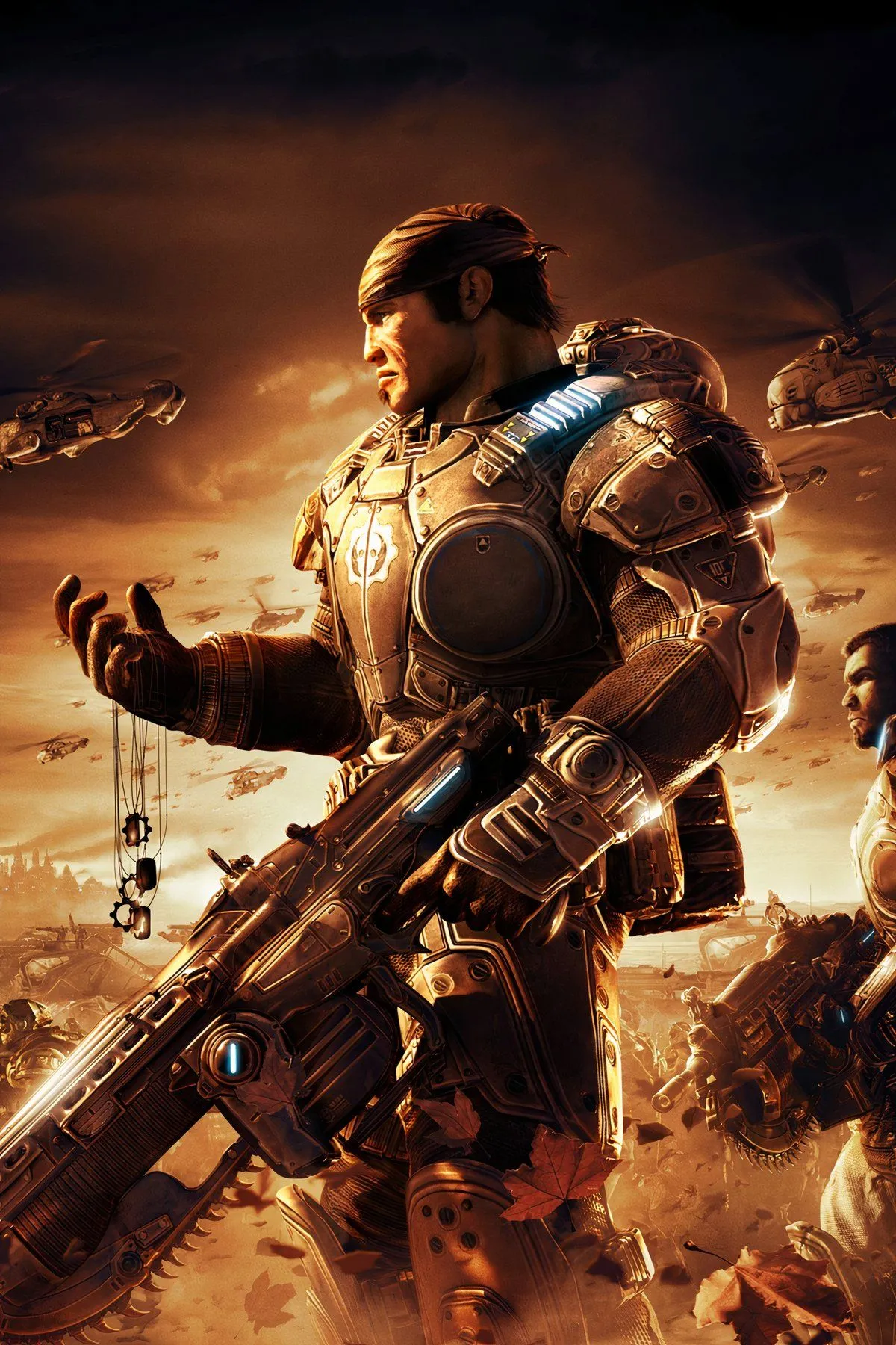 Nhân vật Marcus Fenix và đồng đội trong trận chiến Gears of War 2, thể hiện đồ họa cải thiện nhờ FPS Boost trên Xbox Series X|S